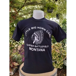 เสื้อยืดแขนสั้นผ้าcontonแท้ ลายmontanaคอกลมฟิตลายมอนทาน่า ใส่สบายไม่ร้อน