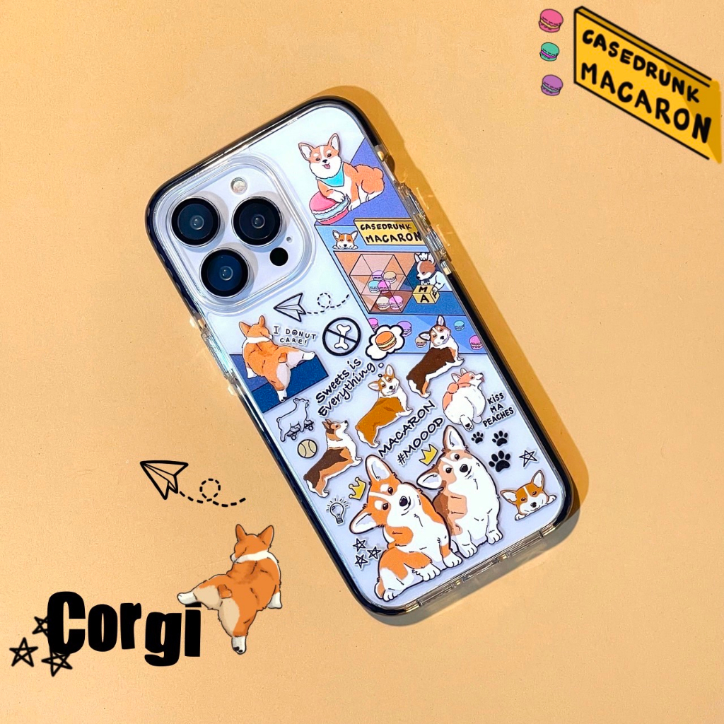 (Premium) Impact Bumper Case Corgi เคสสำหรับไอโฟน 15Promax - 15 14Promax - 14 13Promax - 13 12 11