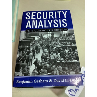 หนังสือธุรกิจและการลงทุนภาษาอังกฤษ Security Analysis the classic 1951 edition by Benjamin Graham&amp;David L. Dodd มือสอง