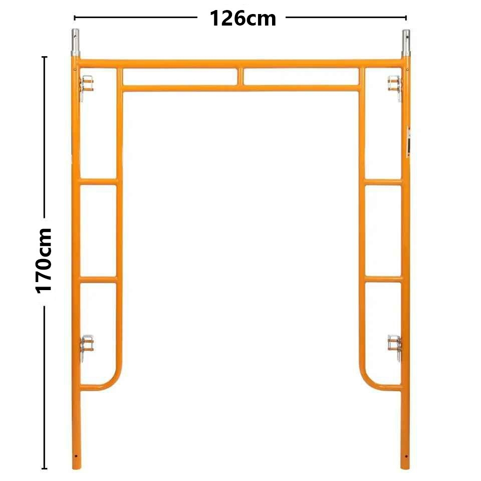 (จำหน่ายเป็นชุด) นั่งร้านเหล็ก นั่งร้านก่อสร้าง หนา 1.4mm/1.8mm ขนาด187x126x170cm. ก่อสร้าง ทาสี อุปกรณ์ช่าง แข็งแรง - รูปที่ 4