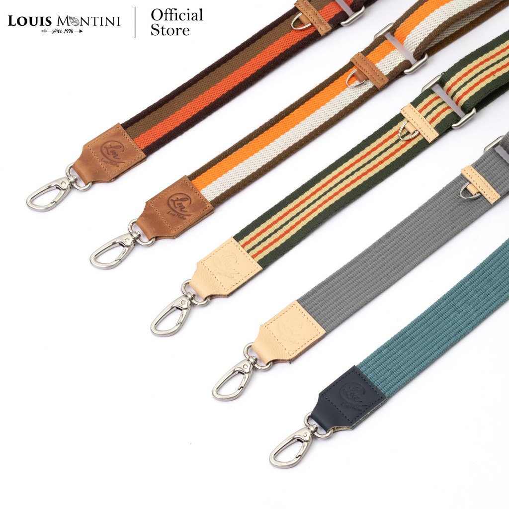 Louis Montini (ฺBag's Straps) สายกระเป๋า ผ้าแคนวาสสะพายไหล่ ปรับสายได้ BSTP003