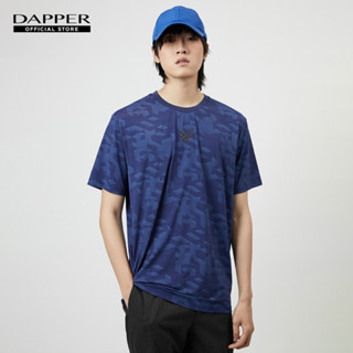 DAPPER เสื้อยืด Pixel Camo Print สีน้ำเงิน (KRN1/646AP)