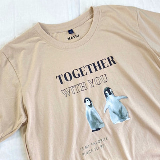 เสื้อยืดลายเพนกวิน Together with you |Sherbet.teeshop