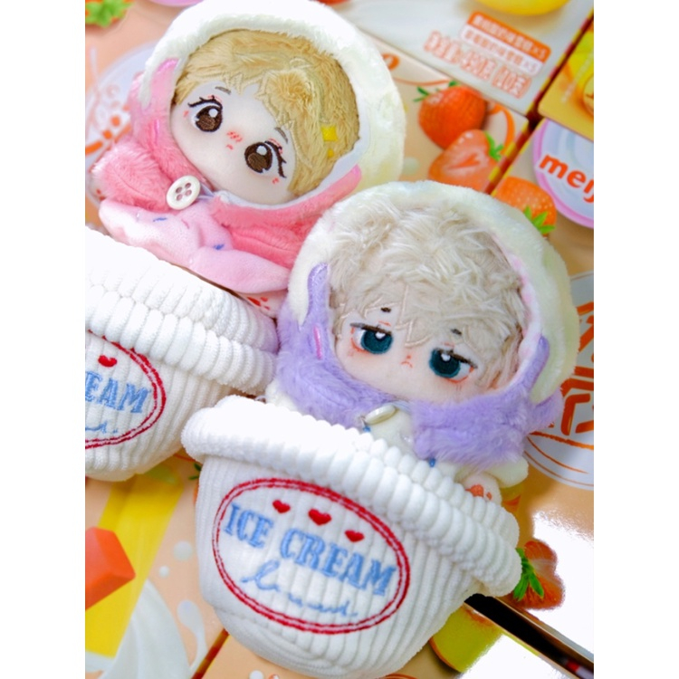 พร้อมส่งไทย ชุดตุ๊กตา เซ็ตไอติม ขนาด 10 cm และ 20 cm (ชุดตุ๊กตา 10 cm /ชุดตุ๊กตา 20 cm)