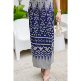 👗ผ้าถุงผ้าฝ้าย หมักโคลน ลายไทย แบบผูกเชือก เย็บสำเร็จสวมใส่ได้เลยไม่ต้องตัดเย็บเพิ่ม