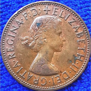 เหรียญ​อังกฤษ​ UK, 1​ Penny,(ยุค​ Elizabeth II), #2005T, ใช้แล้ว