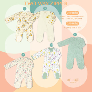 (AUG2023) Babylovett Basic - Two-Way Zipper ชุดนอนคลุมเท้า