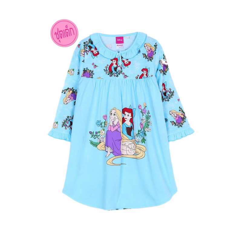 ชุดนอนmomoji ชุดนอนเด็กงานลิขสิทธิ์แท้ ชุดนอนเด็กลายเจ้าหญิงแบบกระโปรง - รูปที่ 4