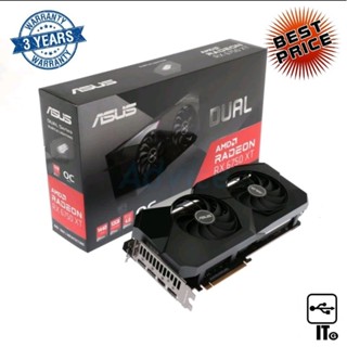 VGA ASUS RADEON RX 6750XT DUAL O12G - 12GB GDDR6 ประกัน 3Y การ์ดจอ กราฟิกการ์ด