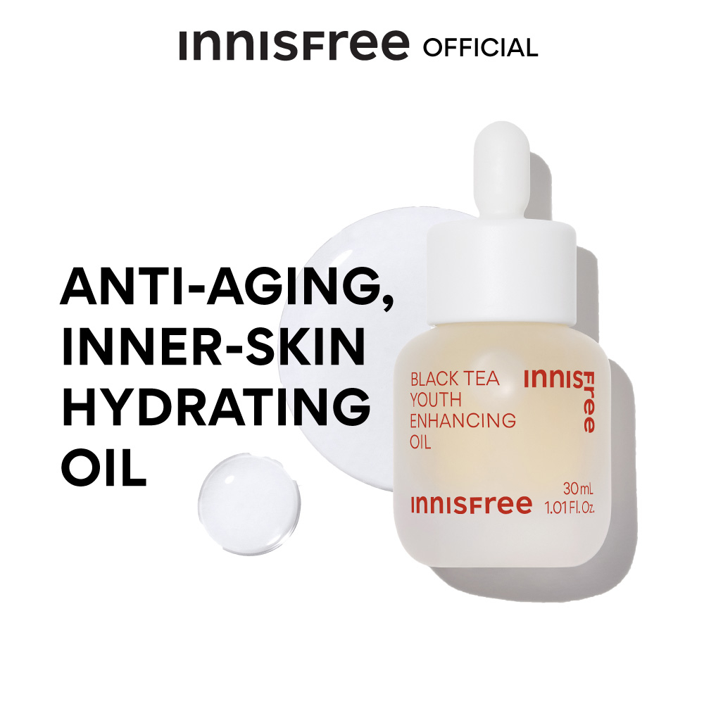 innisfree Black tea youth enhancing oil 30ml. อินนิสฟรี แบล็คที ออยล์ 30 มล.