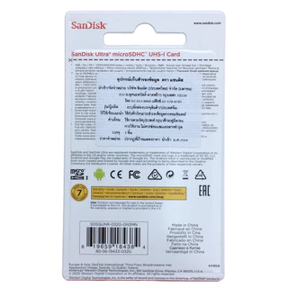 SanDisk 32GB 64GB 128GB 256GB MicroSDHC UHS-I Card Ultra Class10 Speed 100MB/s** เมมโมรี่การ์ดแท้ SanDisk