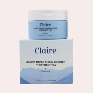 Claire แคลร์ ทริปเปิ้ล ซี สกิน บูสเตอร์ ทรีทเม้นท์ แพด 70 แผ่น (1 กระปุก