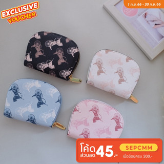 กระเป๋าใส่บัตร Card holder หนังพรีเมี่ยมแคนวาสลายรถม้า No.1418-B002