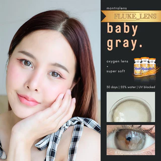 คอนแทคเลนส์(ตาโตหวาน) Baby อมน้ำ55% กรองแสง Montra ผลิตและนำเข้าจากเกาหลี 🇰🇷