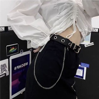 🚧 [ พร้อมส่ง ]🚧 เข็มขัดดีเทลตาไก่แต่งโซ่เล็กแบบ1รูและ2รู