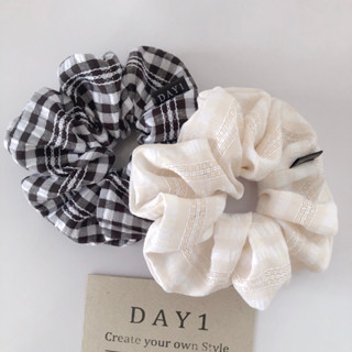 DAY 1 scrunchies โดนัทมัดผม ยางรัดผม size L