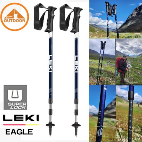 ไม้เท้าเดินป่า Leki รุ่น Eargle สี Midnight Blue Dark Metallic สีใหม่