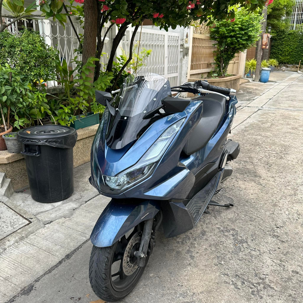 ชิวหน้าPCX160 ชิวสองขั้นV2 (แถมฟรีกระจกติดชิว) ปี2021-23 ทรงซิ่ง ชิวแต่ง เจาะกระจกwindshield motocycle pcx 2021-2023 - รูปที่ 5