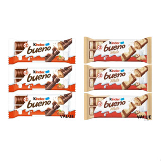 สุดคุ้ม Kinder bueno twin bars ขนาด 43g x3 แพ็ค