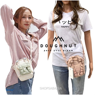 DOUGHNUT MACAROON TINY NATURE PALE PASTEL SERIES โดนัท กระเป๋าสะพายข้าง กระเป๋ากันน้ำ