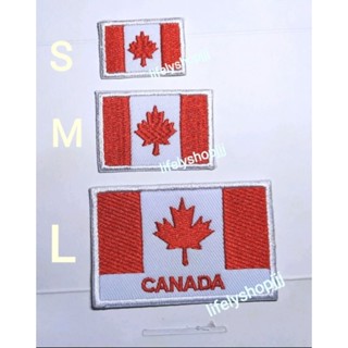 อาร์มธงชาติแคนาดา🇹🇭 สินค้าไทย งานตรงปก 📛 สินค้าพร้อมส่ง ธงชาติCanada Iron patch