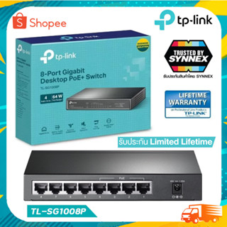 TP-Link TL-SG1008P 8-Port Gigabit Desktop Switch with 4-Port PoE+