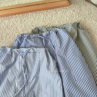 Blue stripe pant กางเกงลายทาง