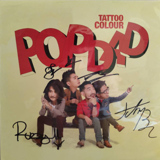 แผ่นเสียง LP Tattoo Color อัลบั้ม POPDAD + ลายเซ็น