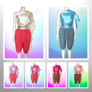 สไบผู้ใหญ่ แบบพันเอง ผ้าซาตินพื้น มันเงา เย็บริม มีให้เลือกหลายสี T0001