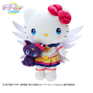 ตุ๊กตา Sailor Moon Cosmos x Sanrio Characters แบบ Sailor Moon Cosmos x Hello Kitty ขนาด 24 x 10 x 24 ซม.