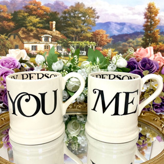 Seconds Emma Bridgewater Black Toast You &amp; Me Mug Set ชุดแก้ว 2 ใบ มัก