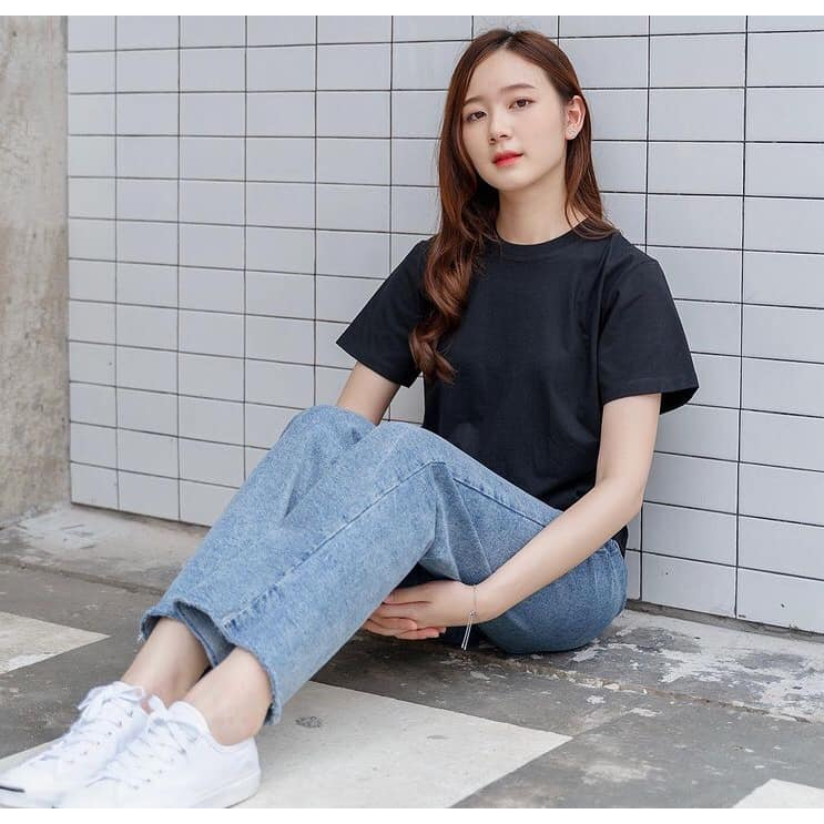 เสื้อยืดแขนสั้น คอกลม สีดำ - รูปที่ 6