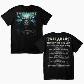 "เสื้อยืด TESTAMENT ที่ทำให้คุณกลายเป็นจุดสนใจของโลกแฟชั่นด้วยการผสมผสานที่ลงตัวของศิลปะและเทรนด์และสัมผัสเสน่ห์ข