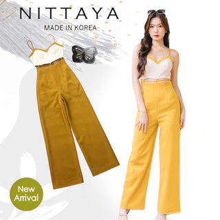 NITTAYA จั้มสายเดี่ยวทรูโทนตรงช่วงเอวเว้าเอวเหลือง(*สอบถามสต๊อกก่อนกดสั่งน๊า)