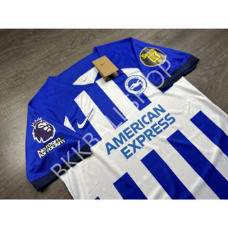 เสื้อฟุตบอล Brighton &amp; Hove Albion Home ไบร์ทตัน แอนด์ โฮฟ อัลเบี้ยน เหย้าๅ 2023/24 อาร์ม EPL