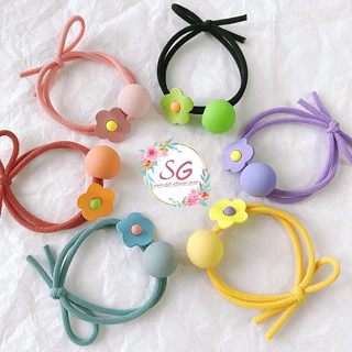 ยางรัดผมผ้ายืด สุ่มสี ยางรัดผมแฟชั่น ราคา/1 เส้น