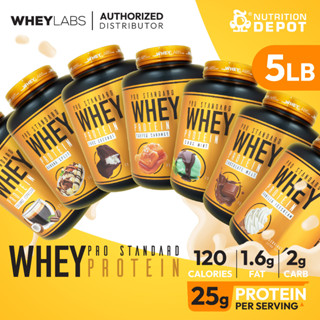 Whey Labs 100% Whey Protein 5lbs - เวย์โปรตีนเสริมสร้างกล้ามเนื้อ