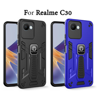 [New] เคสตั้งได้ Case Realme9i Realme5 5S C3 6i C21Y C30S C35 C53 C55 Narzo50i Prime 50APrime เคสกันกระแทกขาตั้งมีแถบแม่