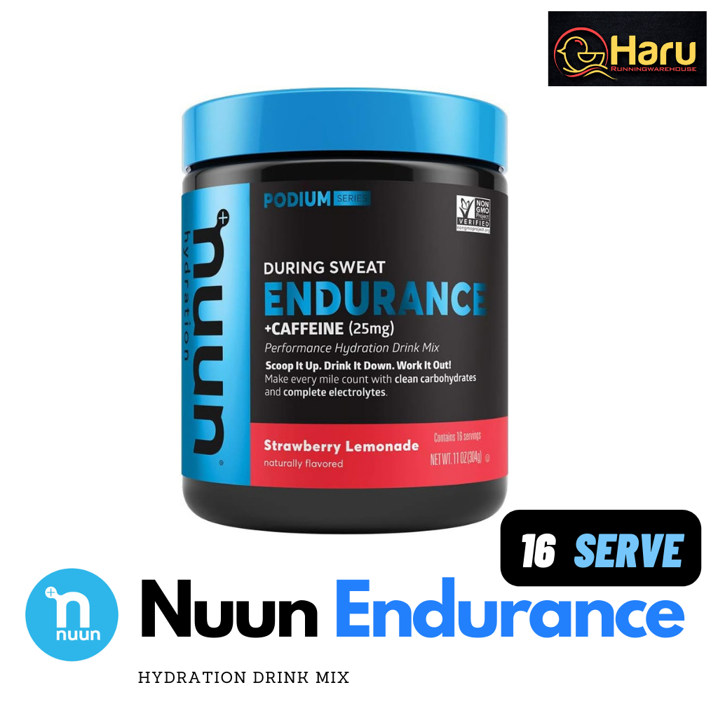 Nuun Endurance (Elite Hydration Drink Mix for 90+ Minutes of Sweat ) : ผงกลือแร่ผสมน้ำ สำหรับออกกำลังกายเป็นเวลานาน