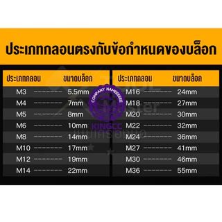 T&M ชุดบล็อก ลูกบล็อกยาว บล็อกดำ ชุดประแจไฟฟ้า 1/2" 4หุน เบอร์ 8-10-12-13-14-15-17-19-21-24 พร้อมกล่อง