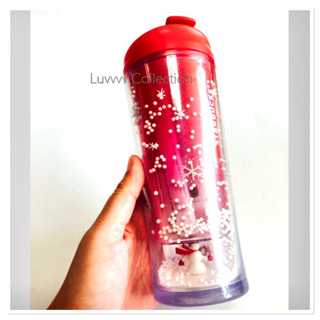 Starbucks ☃️Snowman☃️ Xmas Holiday Floating☃️Acrylic Tumbler 10oz/295ml.