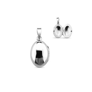 Silver Oval Pendant/จี้รูปวงรีสีเงิน