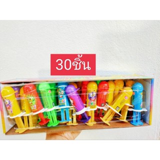 เยลลี่หมวก บีบ ๆ มีหลายสี 1กล่องมี30ชิ้น