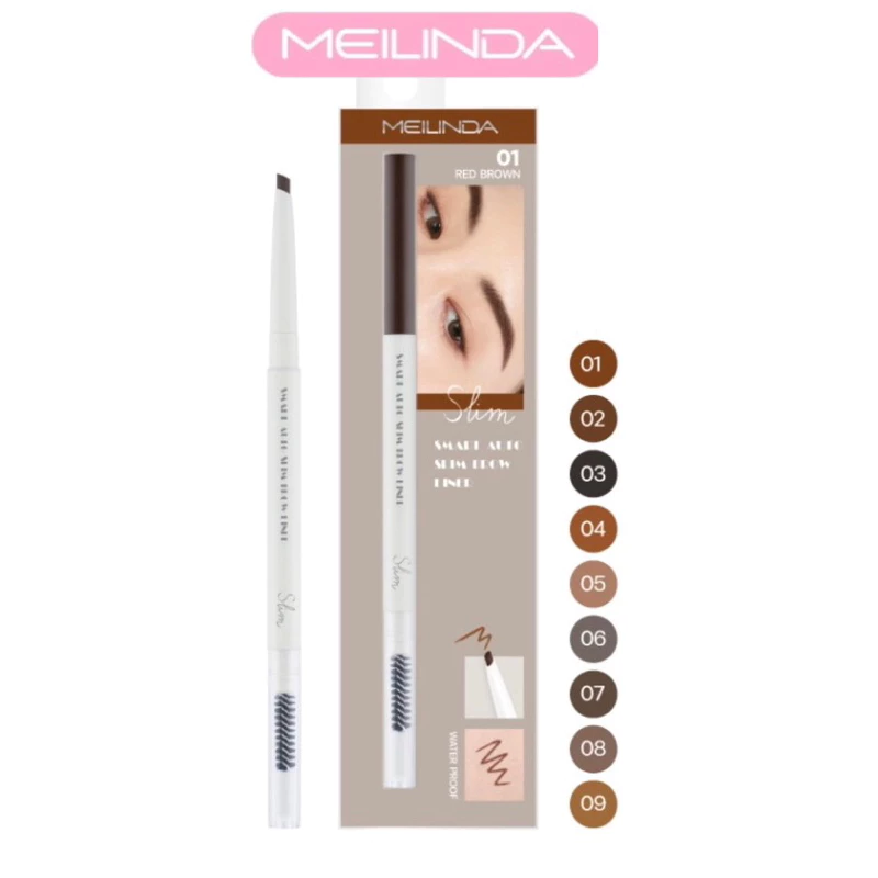 Meilinda Smart Auto Slim Brow Liner เมลินดา ดินสอเขียนคิ้ว สมาร์ท ออโต้ สลิม โบว์ ไลน์เนอร์ ขนาด 0.05g MC3123
