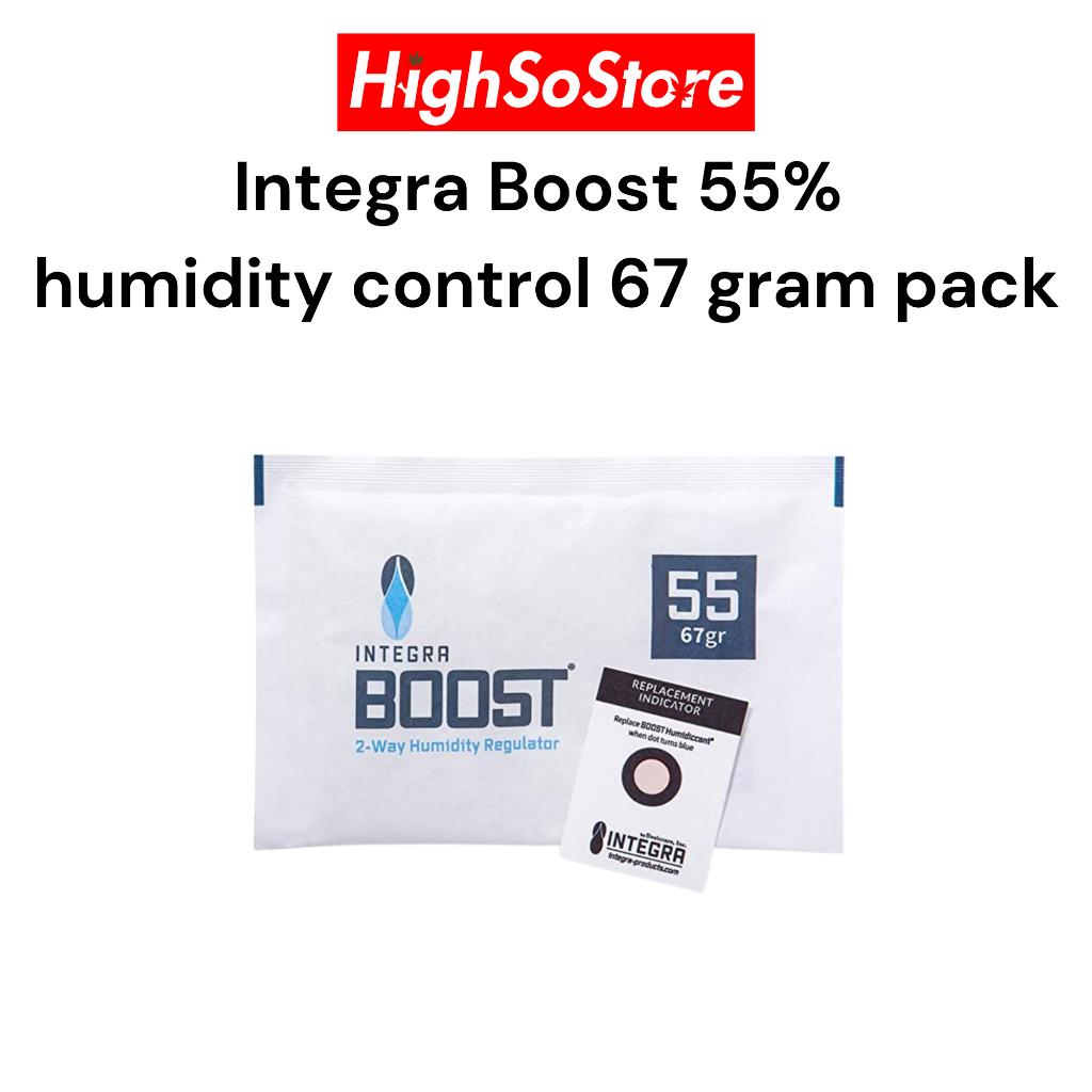 พร้อมส่ง ส่งไว ซองกันชื้น ซองควบคุมความชื้น บ่มสมุนไพร Integra Boost 55% humidity control 67 gram pack ใช้ได้นาน