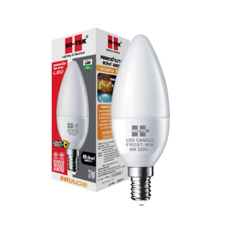 หลอด LED จำปา กระจกฝ้า HI-TEK ECO HLLCE0406W 6W วอร์มไวท์