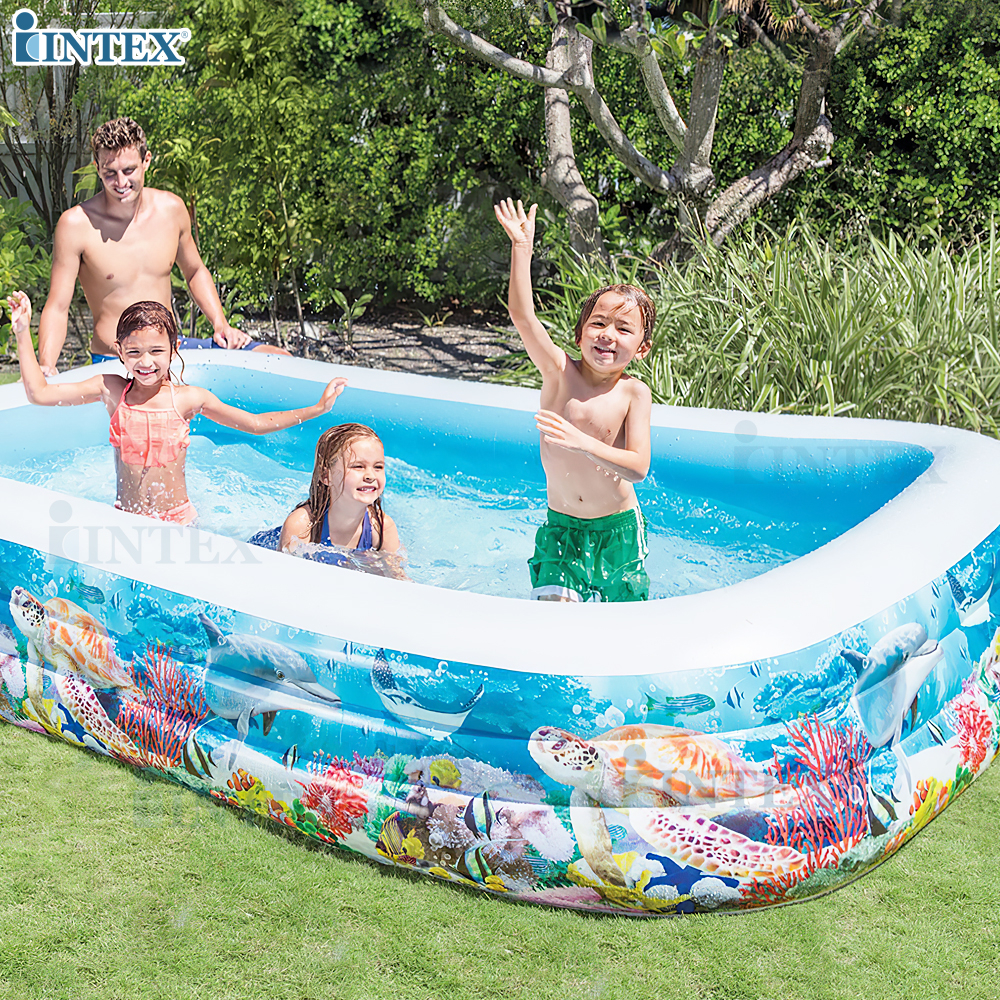 INTEX สระเป่าลม สระน้ำ สระน้ำลายท้องทะเล Family Swimming Inflatable Pool รุ่น 58485