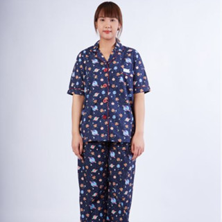 PAUL FRANK ชุดนอน WOMENS PAJAMAS L/S SET GALAXY