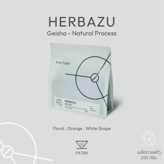 Factory Coffee เมล็ดกาแฟ อาราบิก้า100% Costa Rica - Herbazu "Geisha" l Natural Process (200 g)