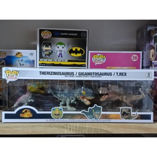 Funko Pop! : Jurassic World Dominion - Therizinosaurus, Giganotosaurus &amp; T-Rex